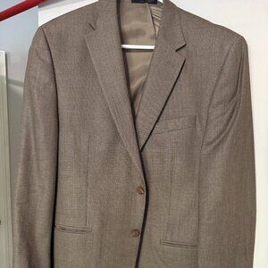 L Ralph Lauren Blazer 42r Brown Patterned